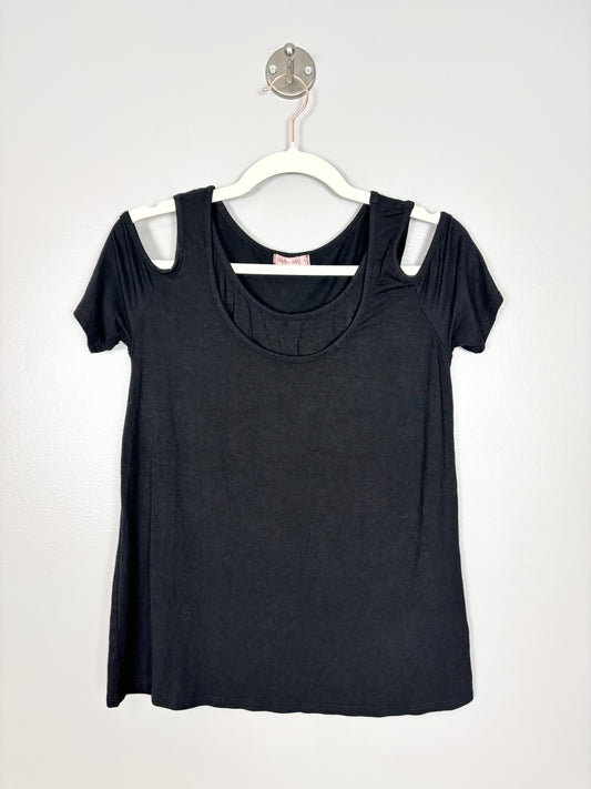 M - Hello Miz Black Nursing Shirt