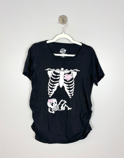 XL - Crazy Dog Skeleton Shirt