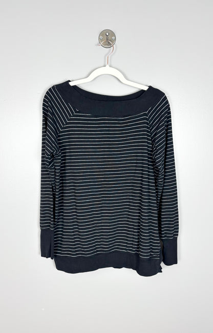 M - A Pea In The Pod Striped Maternity Sweater