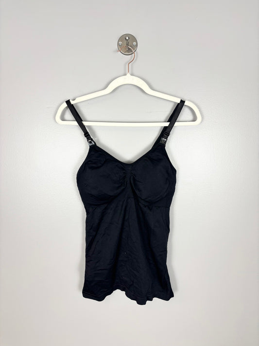 L - Cantaloop Black Nursing Tank
