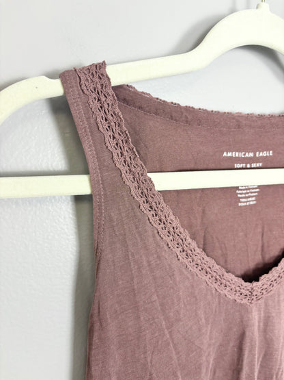 XS - American Eagle Soft Plum Tank