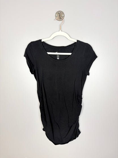 S - Thyme Basic Black Fitted T-Shirt