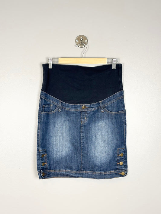 S - Thyme Buckle Denim Skirt