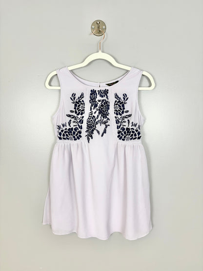 XS - Stork & Babe Embroidered Lilac Blouse