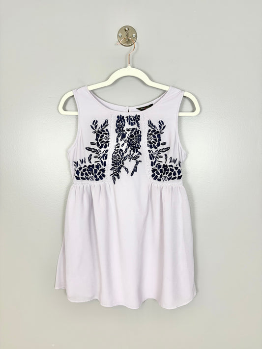 XS - Stork & Babe Embroidered Lilac Blouse