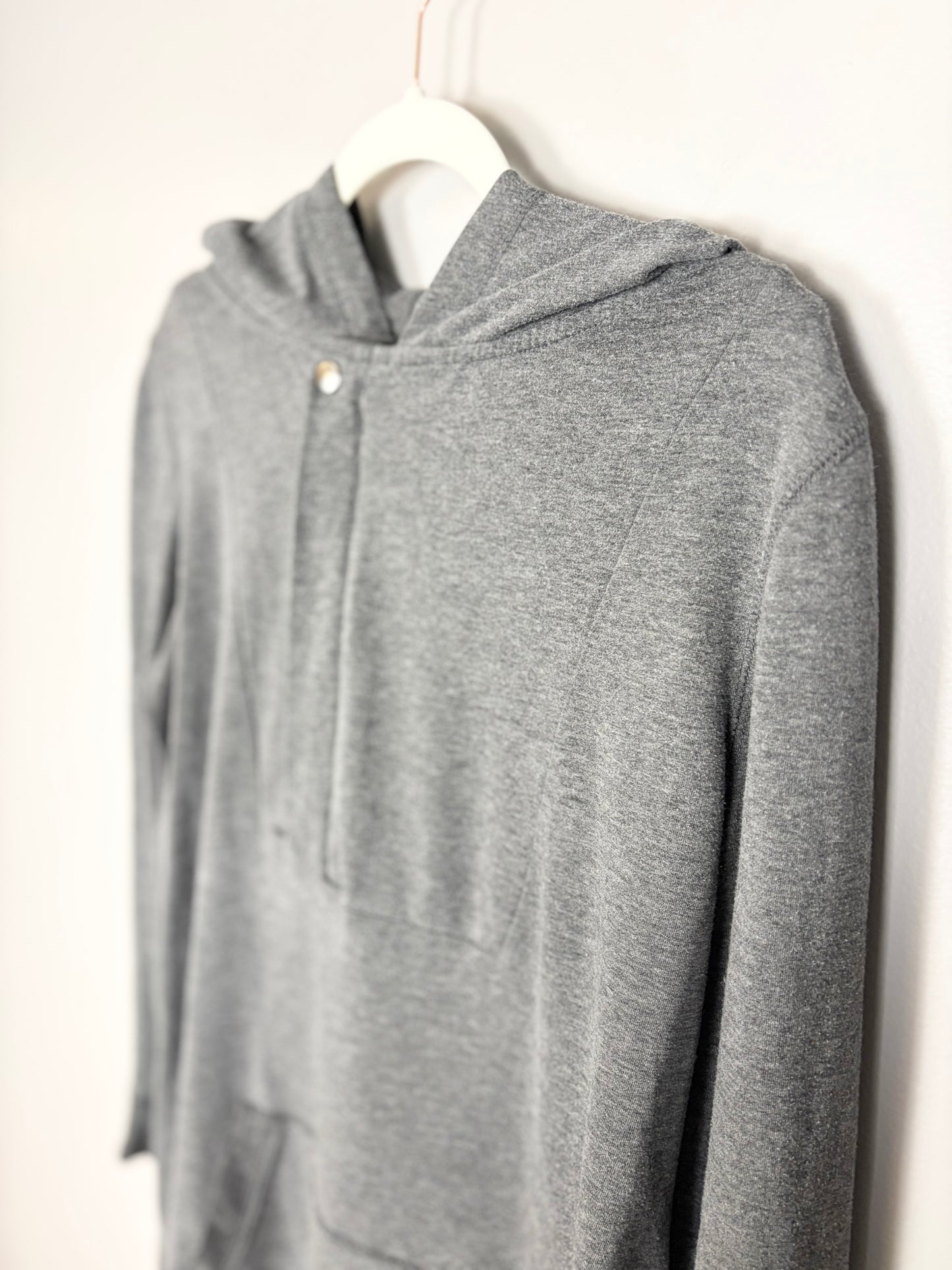 L - Thyme Grey Nursing Hoodie