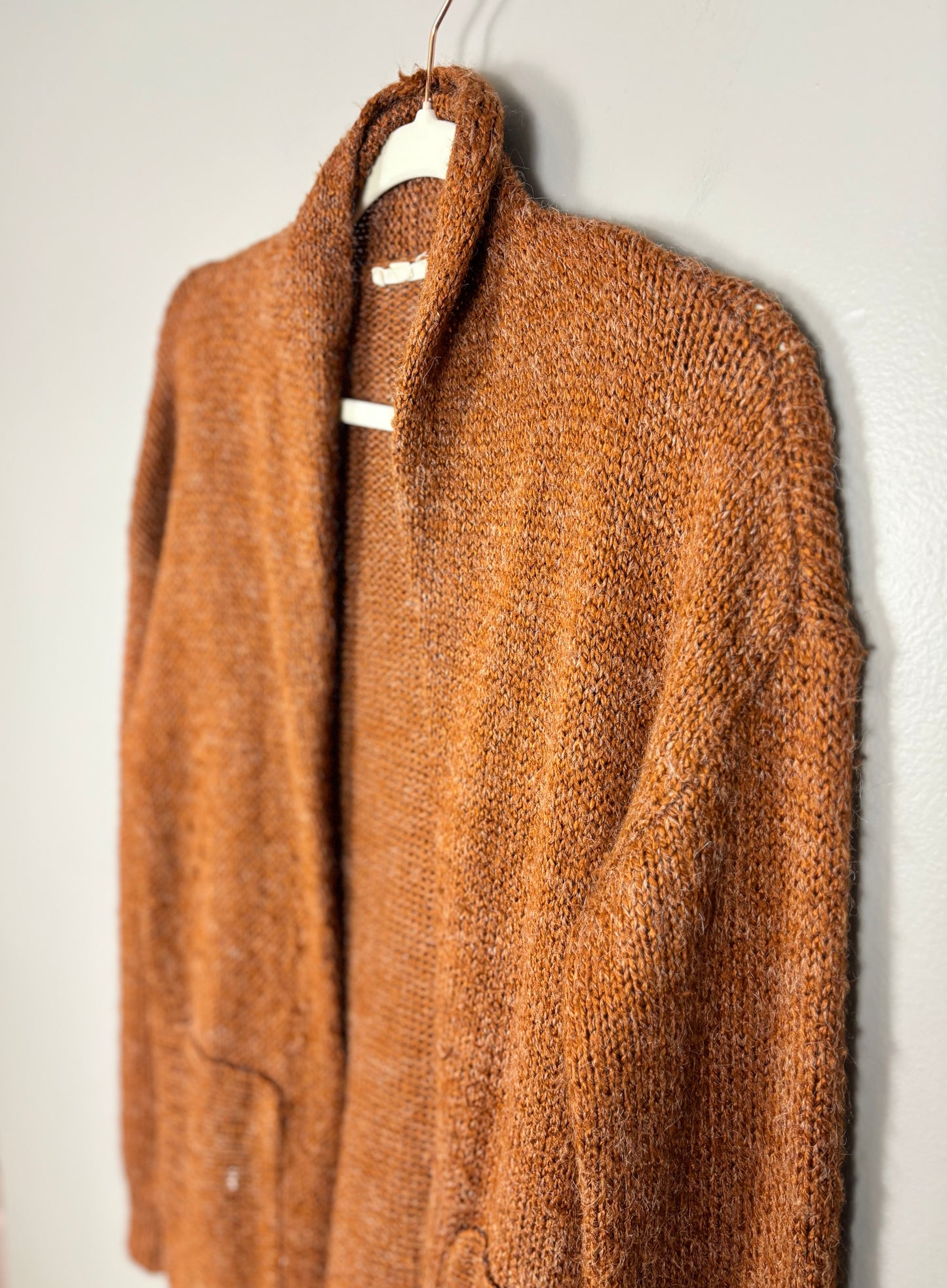 S - Mistrea Longline Pumpkin Cardigan