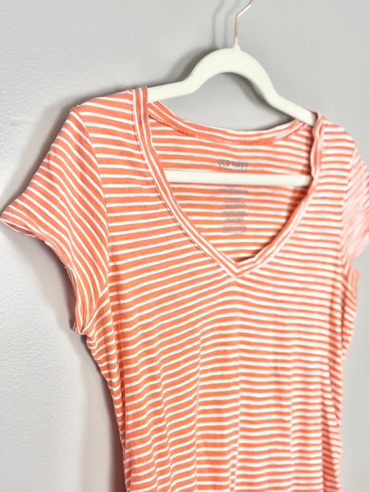 M - Old Navy Orange Stripe Tee
