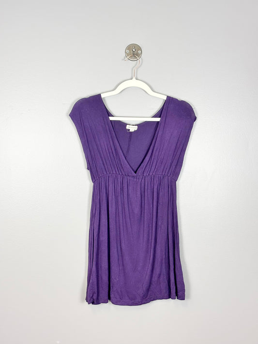 S - Zenana Outfitters Purple Nursing-Friendly Blouse