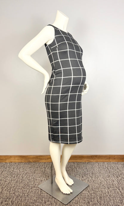 XS - Stork & Babe Windowpane Shift Dress