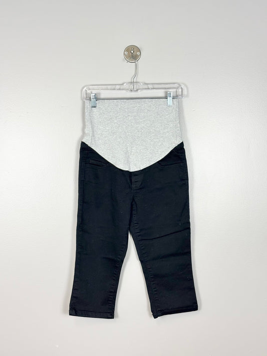 S - Insider Premium Black Cotton Capri