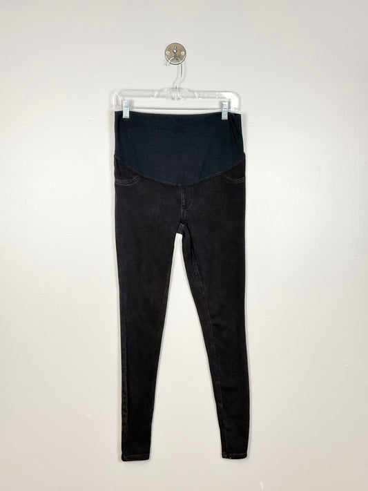 M - Paisley Sky Black Skinny Pants (Stretchy)