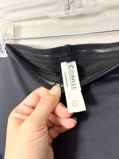 L - Curveez Dark Navy Highwaisted Shaping Legging