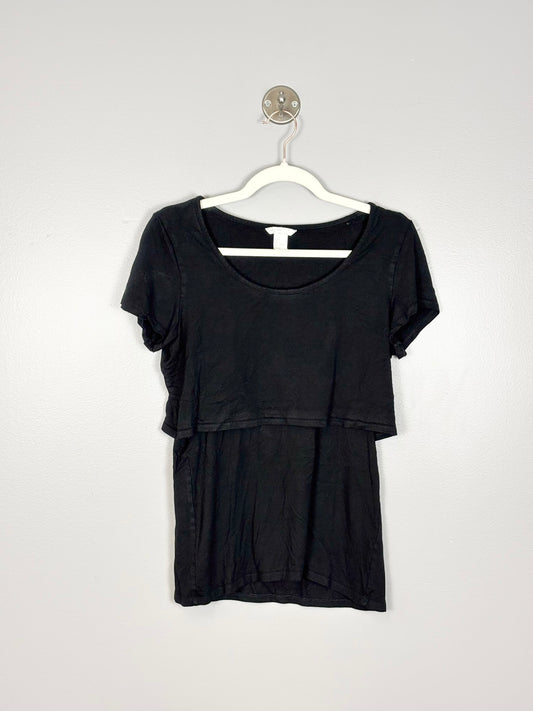 L - H & M Black Nursing Top