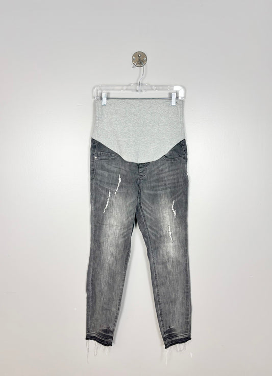 S - Thyme Slim Fit Distressed Grey Denim