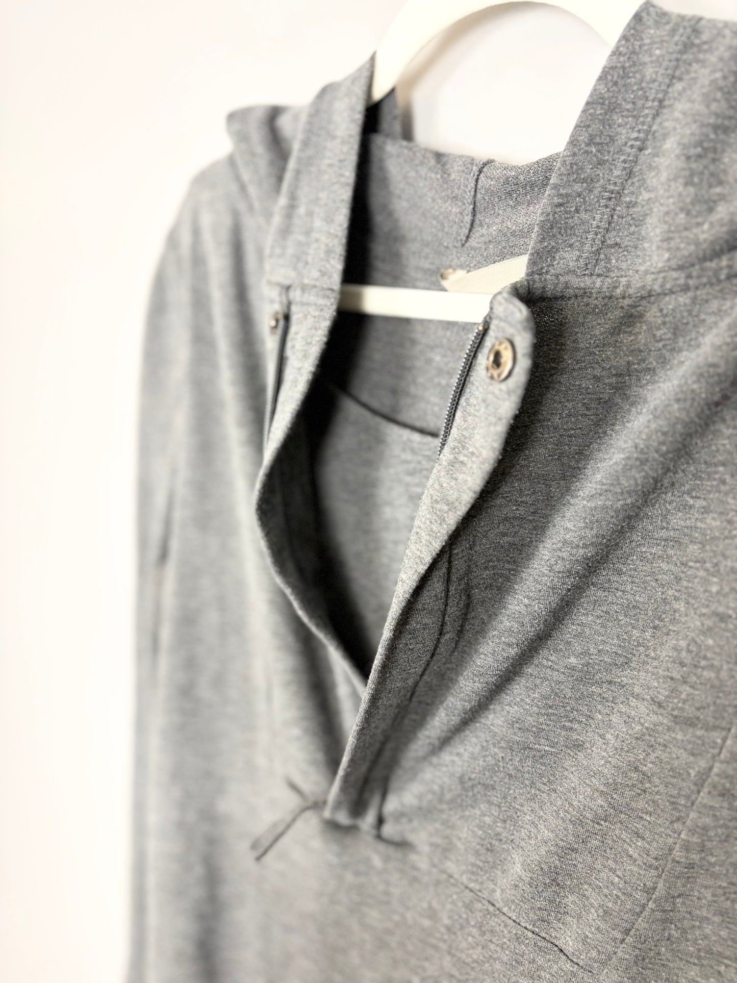L - Thyme Grey Nursing Hoodie