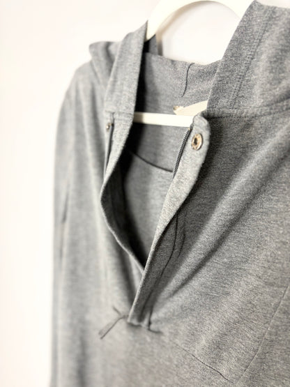 L - Thyme Grey Nursing Hoodie