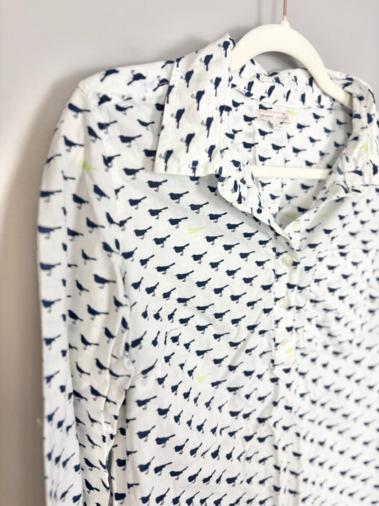 S - Gap Songbird Button-Front Blouse