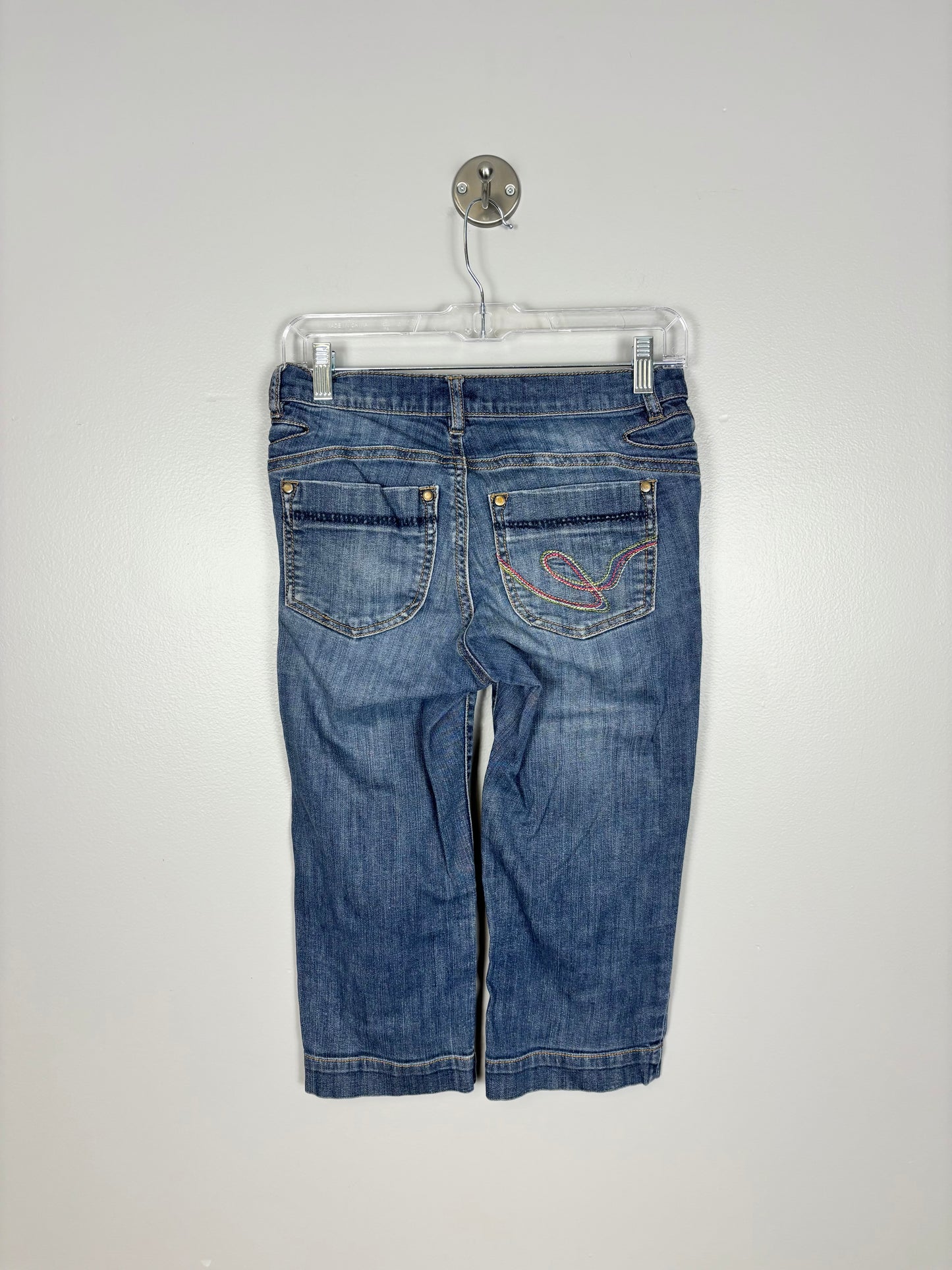 XS - Thyme Low-Panel Denim Capri