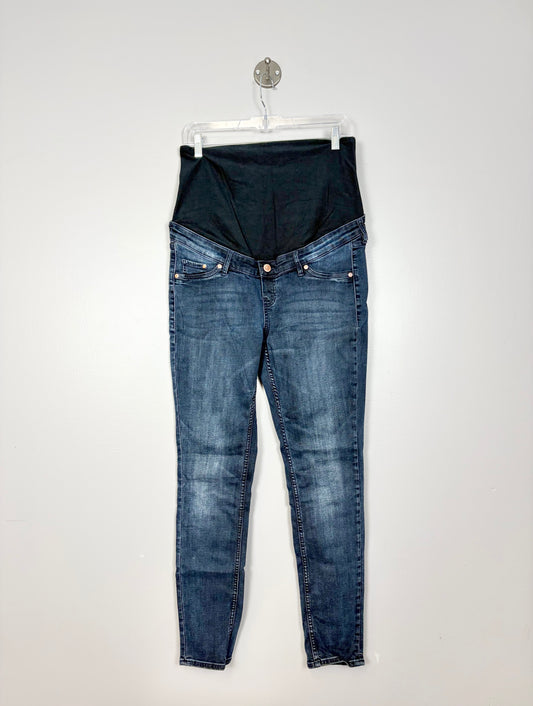 M - H & M Mama Dark Skinny Jeans