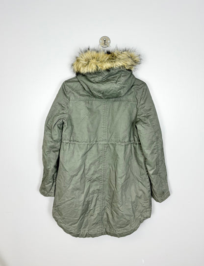 S - H & M Sage Green Winter Coat