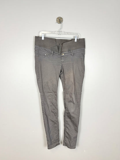 M/Size 10 - H & M Low Cross Panel Grey Twill Pant