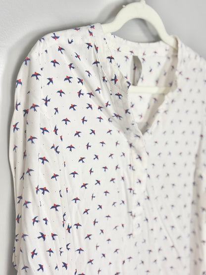 M - Thyme Long-Sleeve Sparrow Blouse