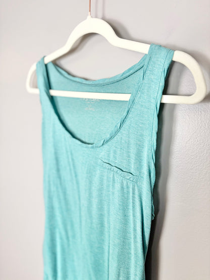 M - Liz Lange Teal Pocket Tank