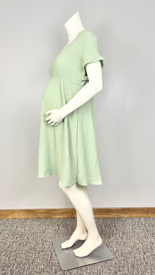 L - SHIEN Soft Green Midi Dress