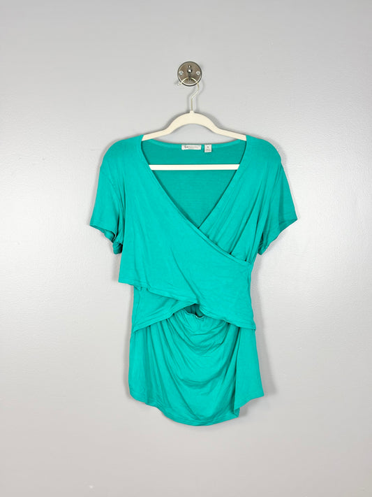 XL - Ripe Maternity Green Crossover Top