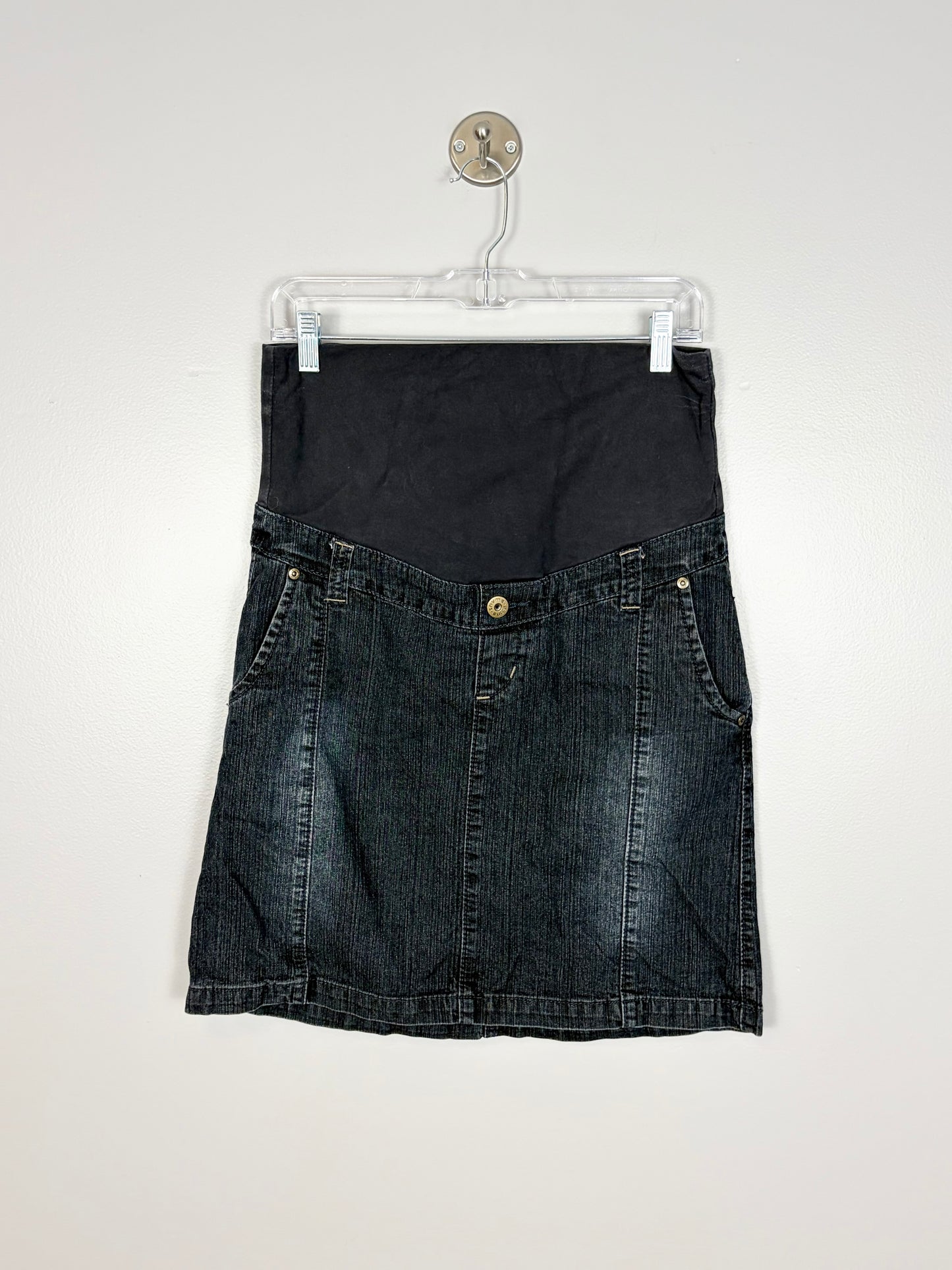M - Thyme Darkwash Denim Skirt