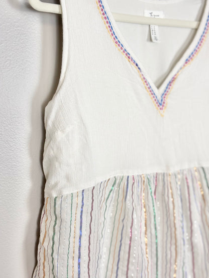 S - Thyme Rainbows & Glitter Sleevless Blouse