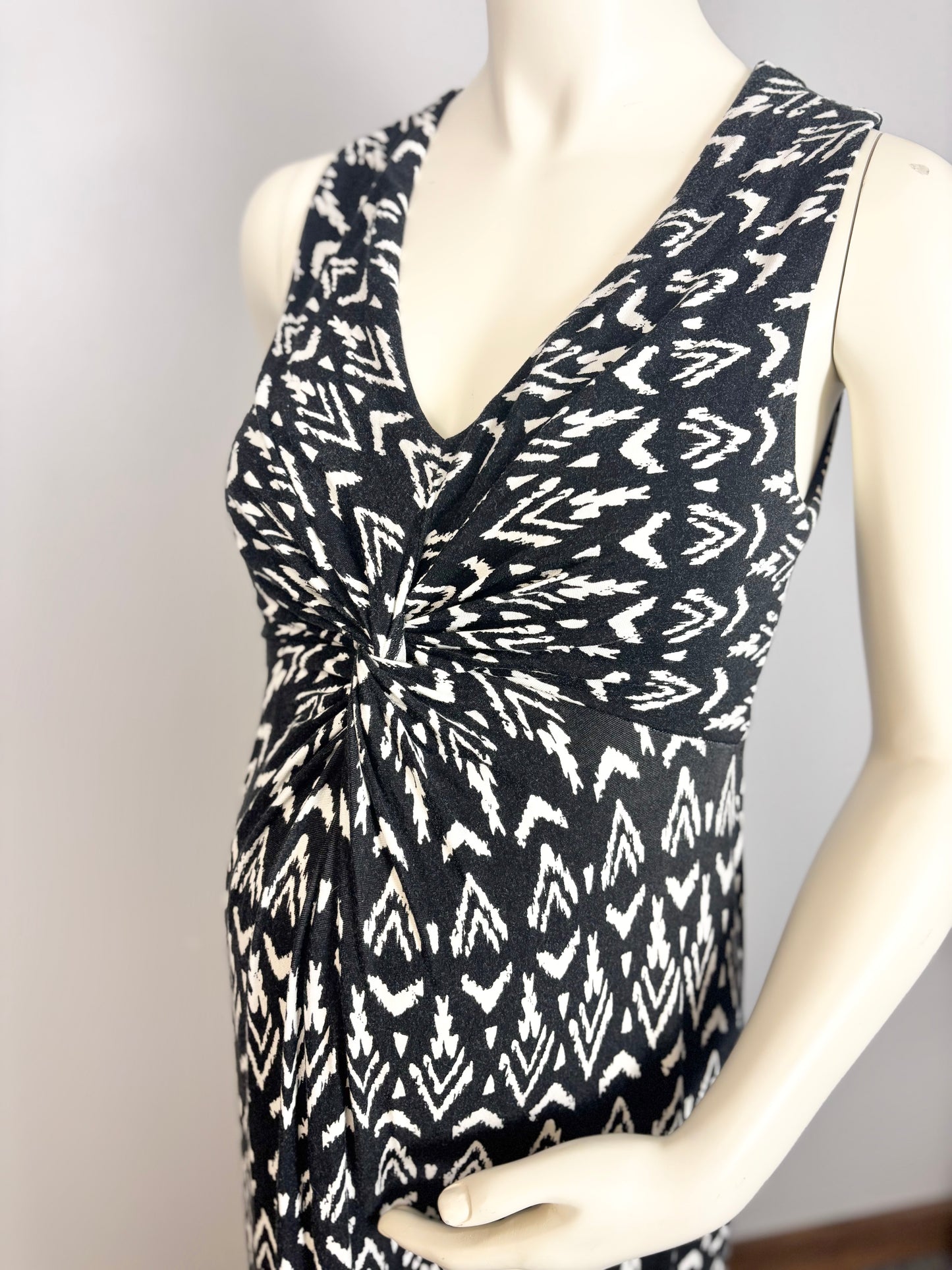 M - Mario Serrani Geometric Maxi Dress