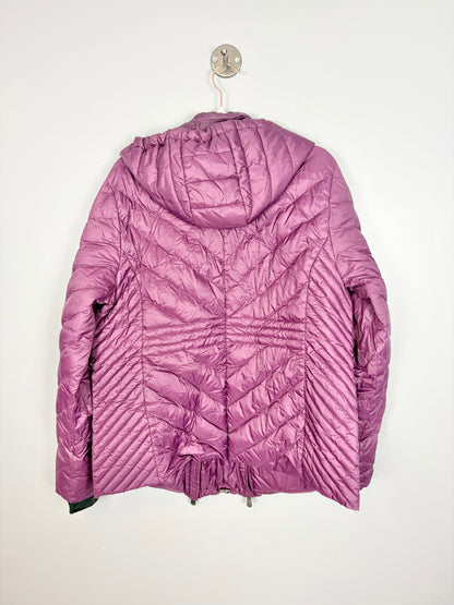 XL - Thyme Quilted Purple Puffer Jacket