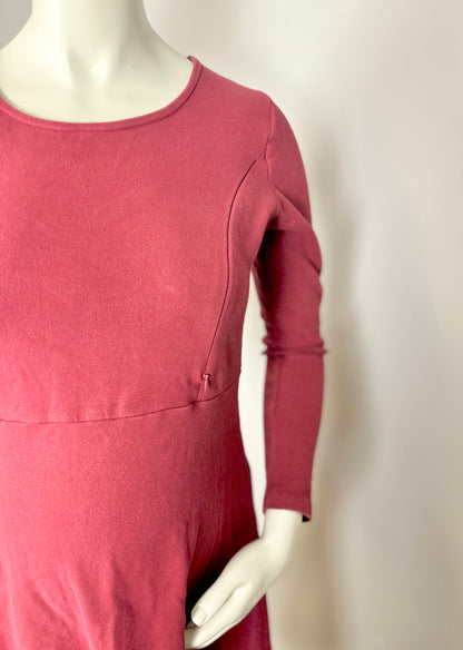 XL - Ella Bella Cranberry Nursing Dress