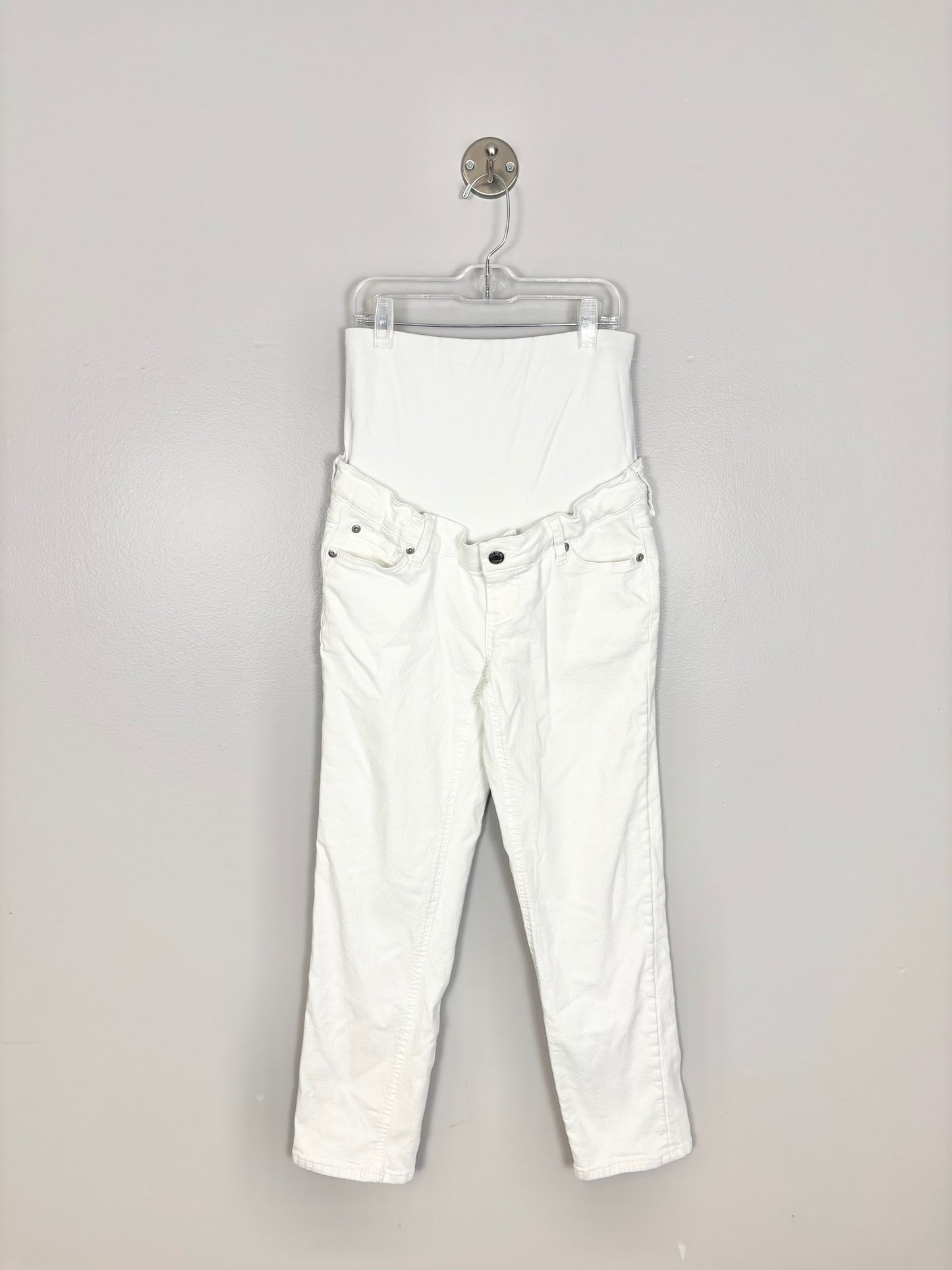 XS/Size 25 - Gap White Maternity Jeans