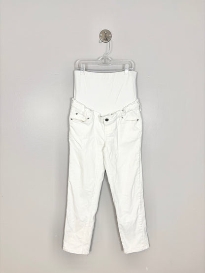 XS/Size 25 - Gap White Maternity Jeans