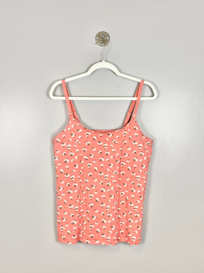 XL - George Pink Floral Nursing Tank