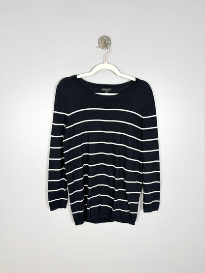 M - Stork & Babe Striped Maternity Sweater