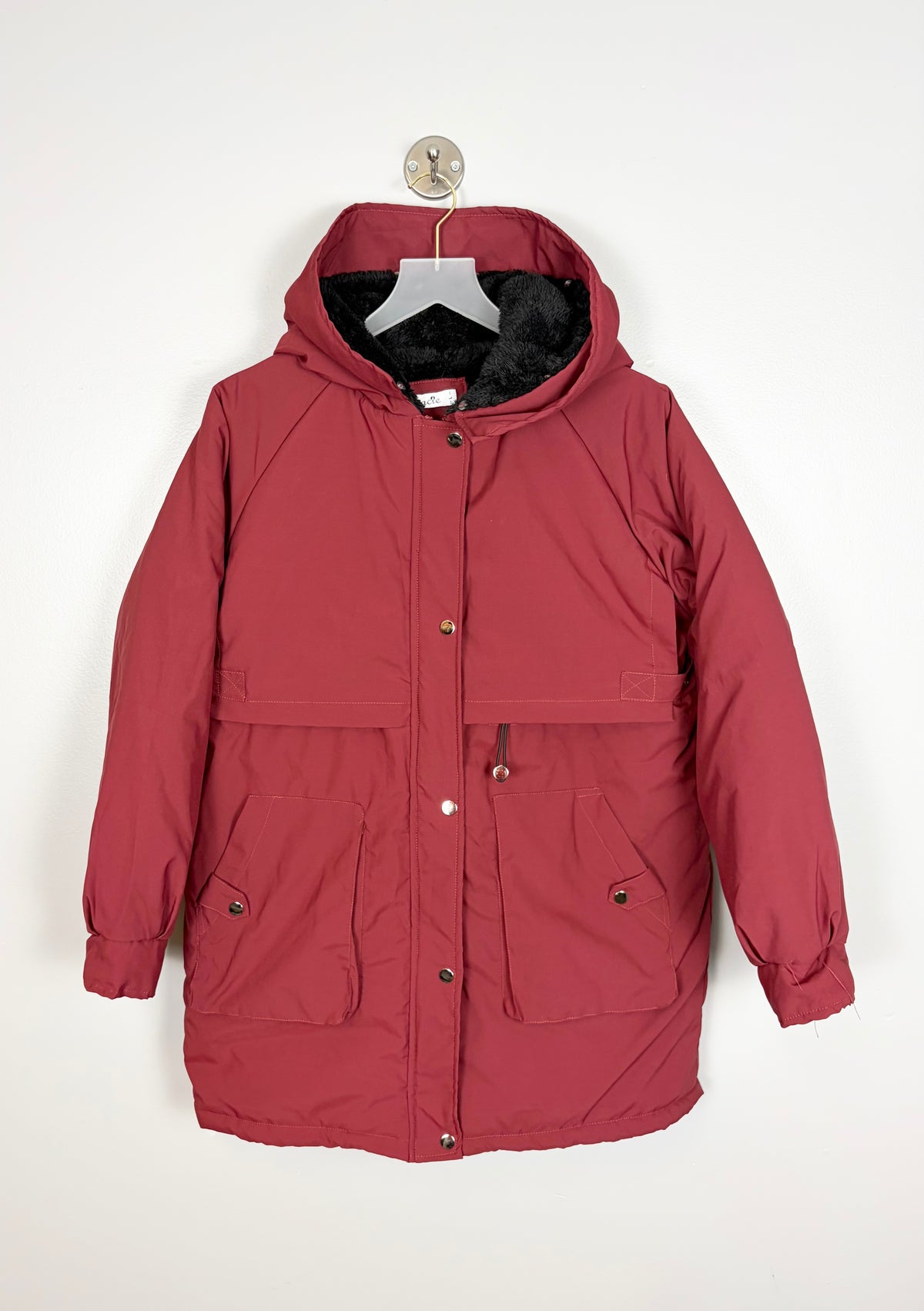 L - Maacie 3 in 1 Winter Maternity Jacket - Cranberry