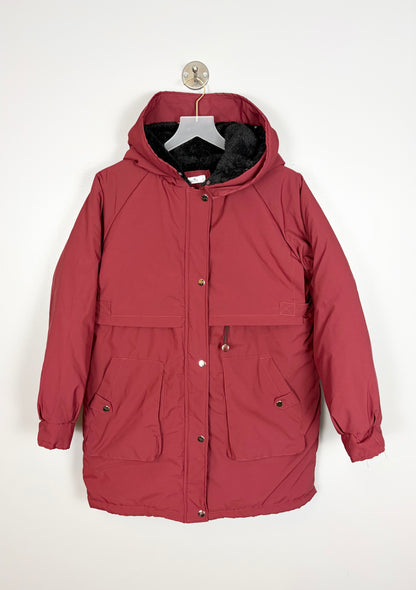 L - Maacie 3 in 1 Winter Maternity Jacket - Cranberry