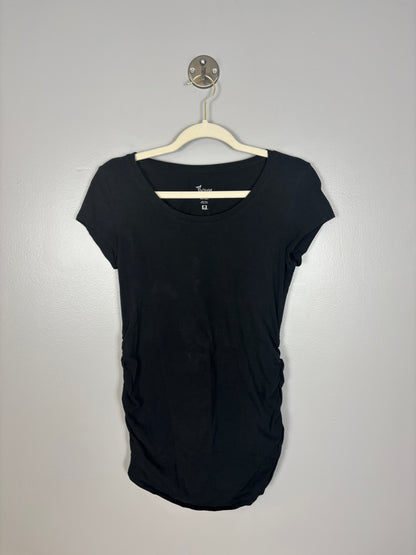 S - Thyme Basic Black Fitted Tee