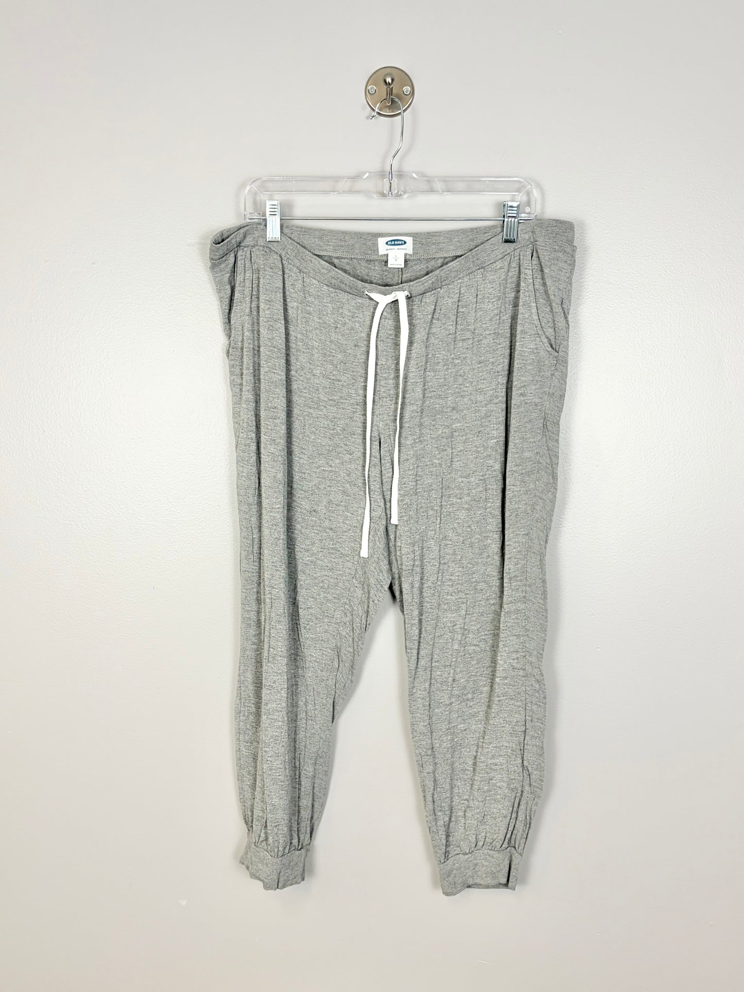 L - Old Navy Thin Grey Cuffed Lounge Pants