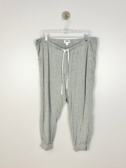 L - Old Navy Thin Grey Cuffed Lounge Pants