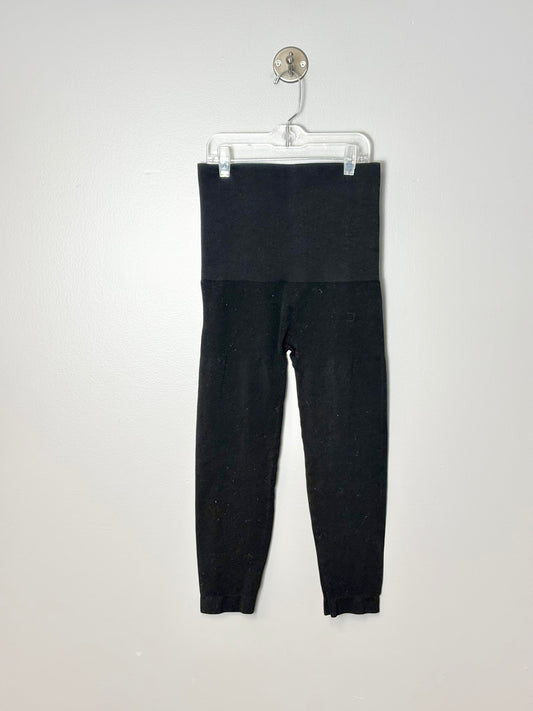S/M - Preggo Black Crop Leggings