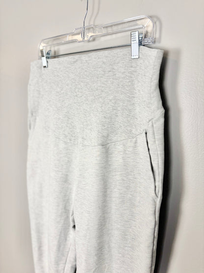 L - H & M Mama Light Grey Cuffed Sweatpants