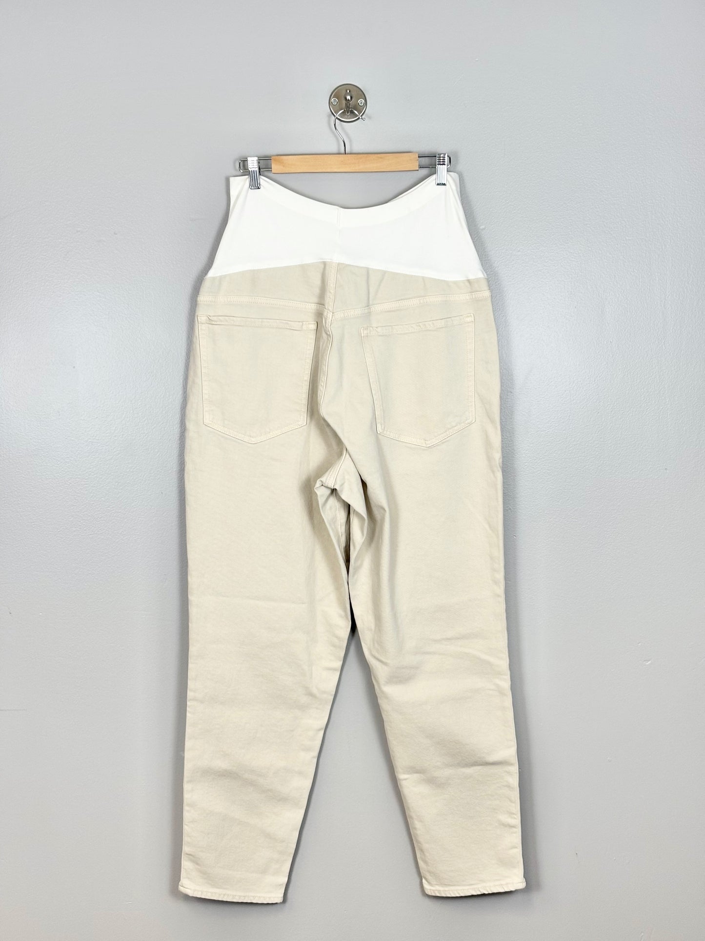 XXL (Size 18 Long) - Old Navy Cream Denim Jeans