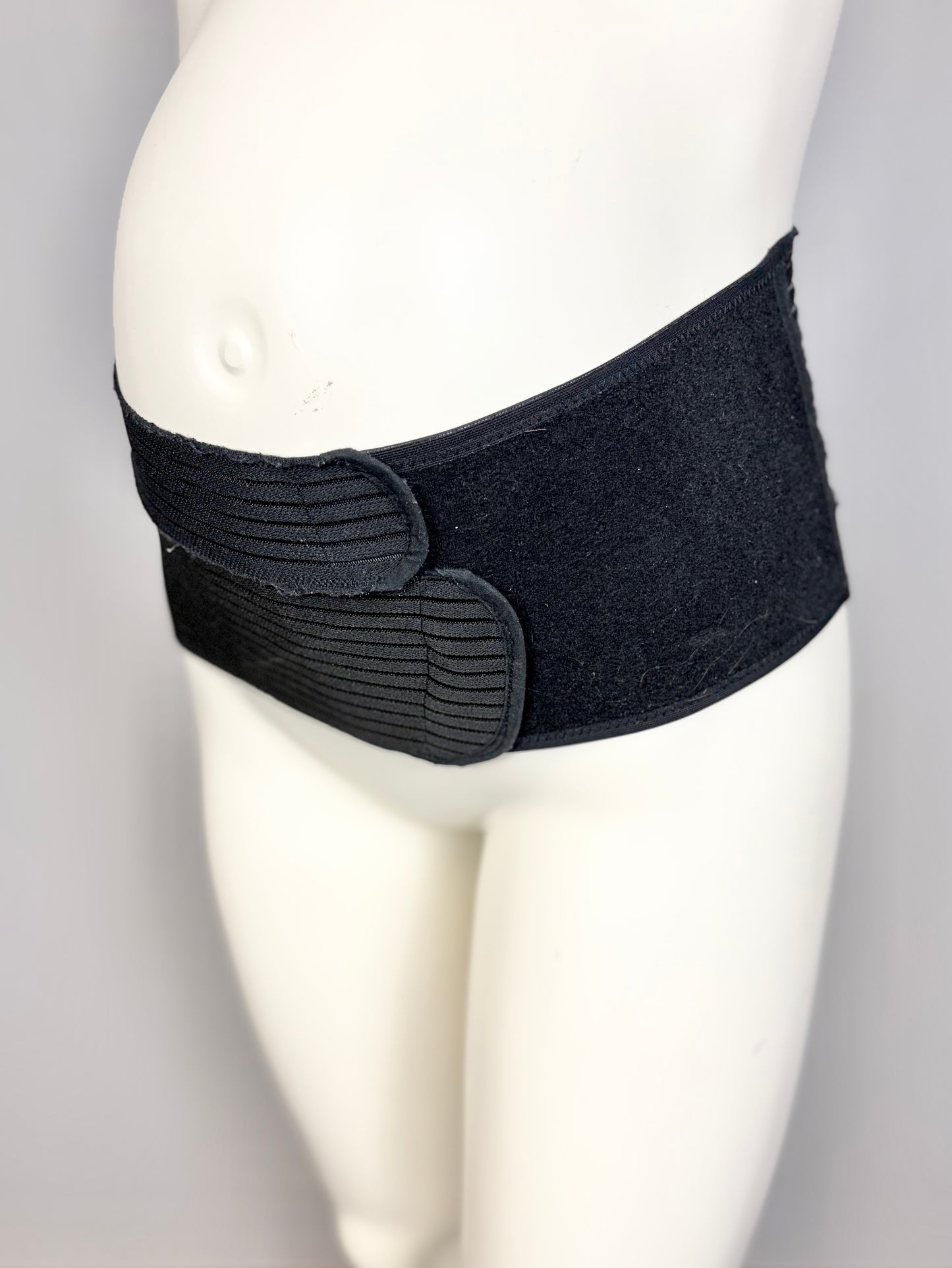 S - Black Double Strap Belly Support Band