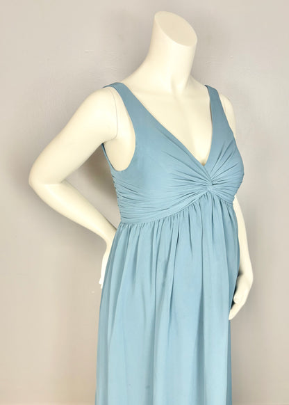 S - Azazie Light Blue Chiffon Gown