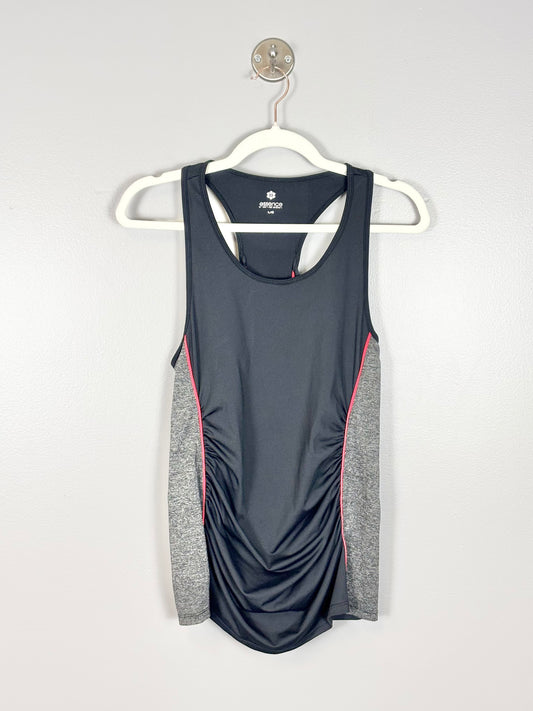 L - Essence Black Racer-Back Active Wear Tank
